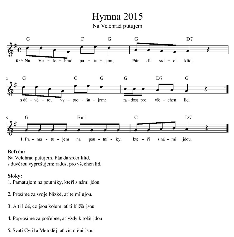 hymna velehrad 2015